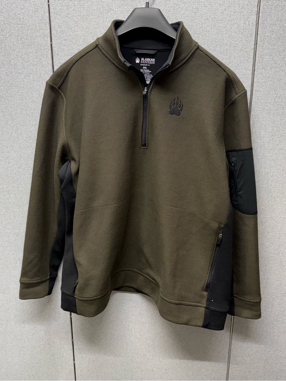 Alaskan Guide Gear Olive Green Quarter-Zip Pullover